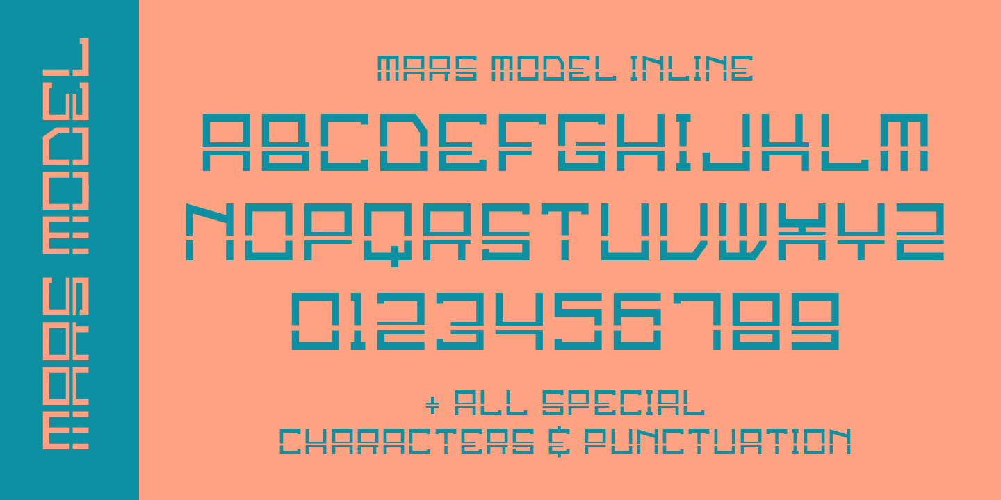 Пример шрифта Mars Model #6